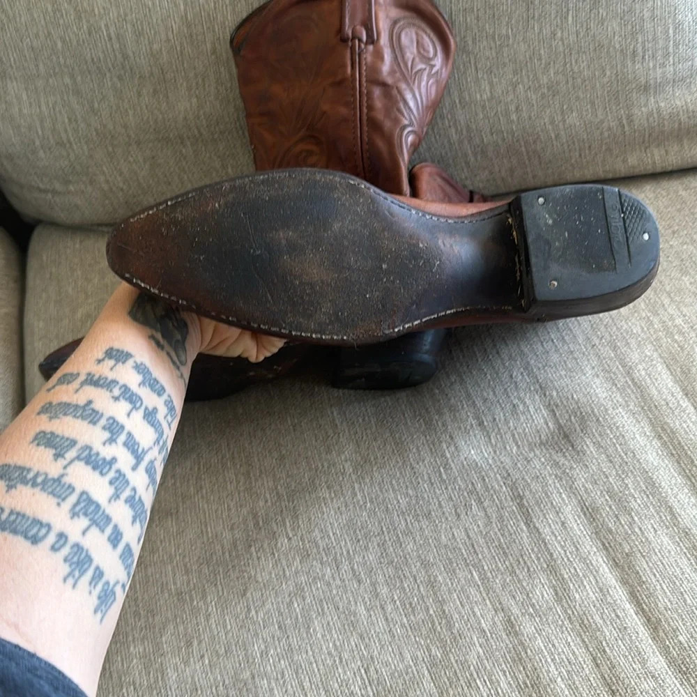 Dan Post leather Cowboy Boots size 10 - Picture 16 of 17